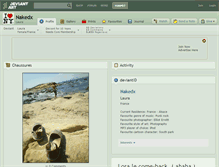 Tablet Screenshot of nakedx.deviantart.com