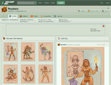 Tablet Screenshot of peyotero.deviantart.com