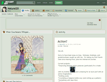 Tablet Screenshot of natural20.deviantart.com