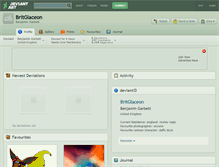 Tablet Screenshot of britglaceon.deviantart.com