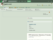 Tablet Screenshot of negative-acid.deviantart.com