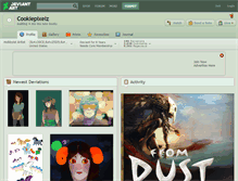 Tablet Screenshot of cookiepixelz.deviantart.com