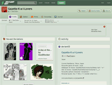 Tablet Screenshot of gazette-k-a-i-lovers.deviantart.com
