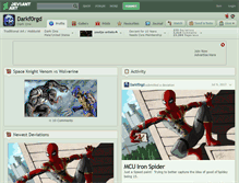 Tablet Screenshot of darkf0rgd.deviantart.com