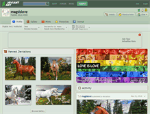 Tablet Screenshot of magsislove.deviantart.com