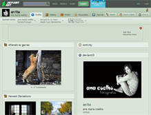 Tablet Screenshot of an1ta.deviantart.com