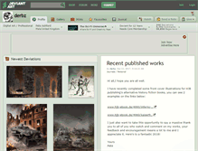 Tablet Screenshot of derbz.deviantart.com