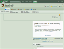 Tablet Screenshot of emmymew13.deviantart.com