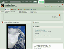 Tablet Screenshot of mountain-lovers.deviantart.com