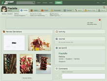 Tablet Screenshot of fracielle.deviantart.com