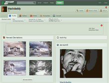 Tablet Screenshot of blackdaddy.deviantart.com