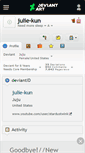 Mobile Screenshot of julie-kun.deviantart.com