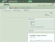 Tablet Screenshot of julie-kun.deviantart.com