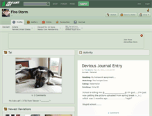 Tablet Screenshot of fire-storm.deviantart.com