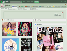 Tablet Screenshot of dj-cruz.deviantart.com
