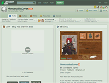 Tablet Screenshot of homunculuslover.deviantart.com