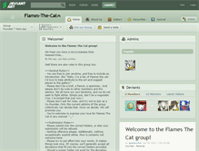 Tablet Screenshot of flames-the-cat.deviantart.com