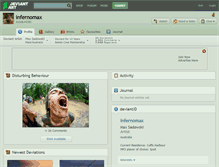Tablet Screenshot of infernomax.deviantart.com
