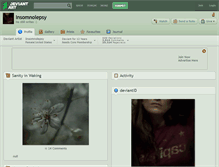 Tablet Screenshot of insomnolepsy.deviantart.com