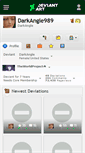 Mobile Screenshot of darkangle989.deviantart.com