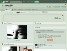 Tablet Screenshot of bunny1996.deviantart.com
