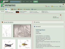 Tablet Screenshot of ladydragonbane.deviantart.com