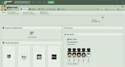 Desktop Screenshot of glitter-rock.deviantart.com