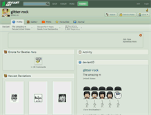 Tablet Screenshot of glitter-rock.deviantart.com