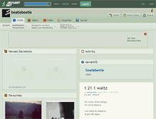 Tablet Screenshot of beatlebeetle.deviantart.com