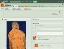 Tablet Screenshot of cristianus.deviantart.com