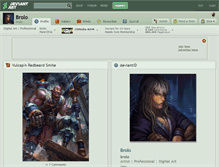 Tablet Screenshot of brolo.deviantart.com