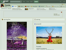 Tablet Screenshot of forestia.deviantart.com