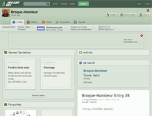 Tablet Screenshot of broque-monsieur.deviantart.com