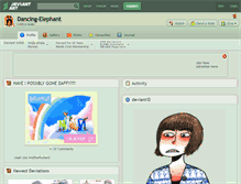 Tablet Screenshot of dancing-elephant.deviantart.com