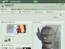 Tablet Screenshot of legacyhunter.deviantart.com
