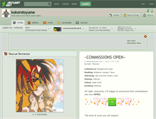 Tablet Screenshot of kokorotoyume.deviantart.com