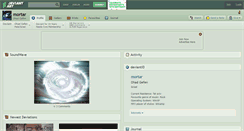 Desktop Screenshot of mortar.deviantart.com