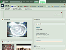 Tablet Screenshot of mortar.deviantart.com