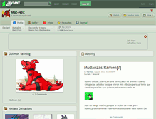 Tablet Screenshot of mat-nex.deviantart.com