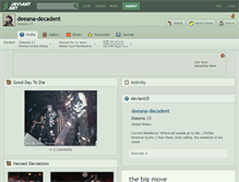 Tablet Screenshot of deeana-decadent.deviantart.com