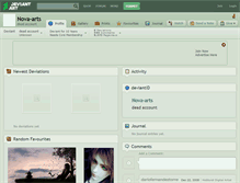 Tablet Screenshot of nova-arts.deviantart.com