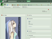 Tablet Screenshot of kial.deviantart.com