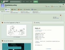 Tablet Screenshot of okiedokielowkey.deviantart.com