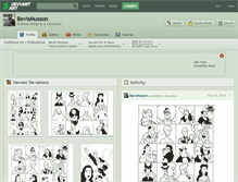 Tablet Screenshot of bevismusson.deviantart.com