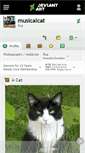 Mobile Screenshot of musicalcat.deviantart.com
