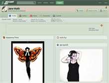 Tablet Screenshot of jane-moth.deviantart.com