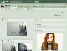 Tablet Screenshot of kattina.deviantart.com