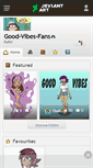 Mobile Screenshot of good-vibes-fans.deviantart.com