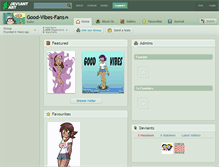 Tablet Screenshot of good-vibes-fans.deviantart.com