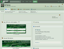 Tablet Screenshot of el-torres.deviantart.com